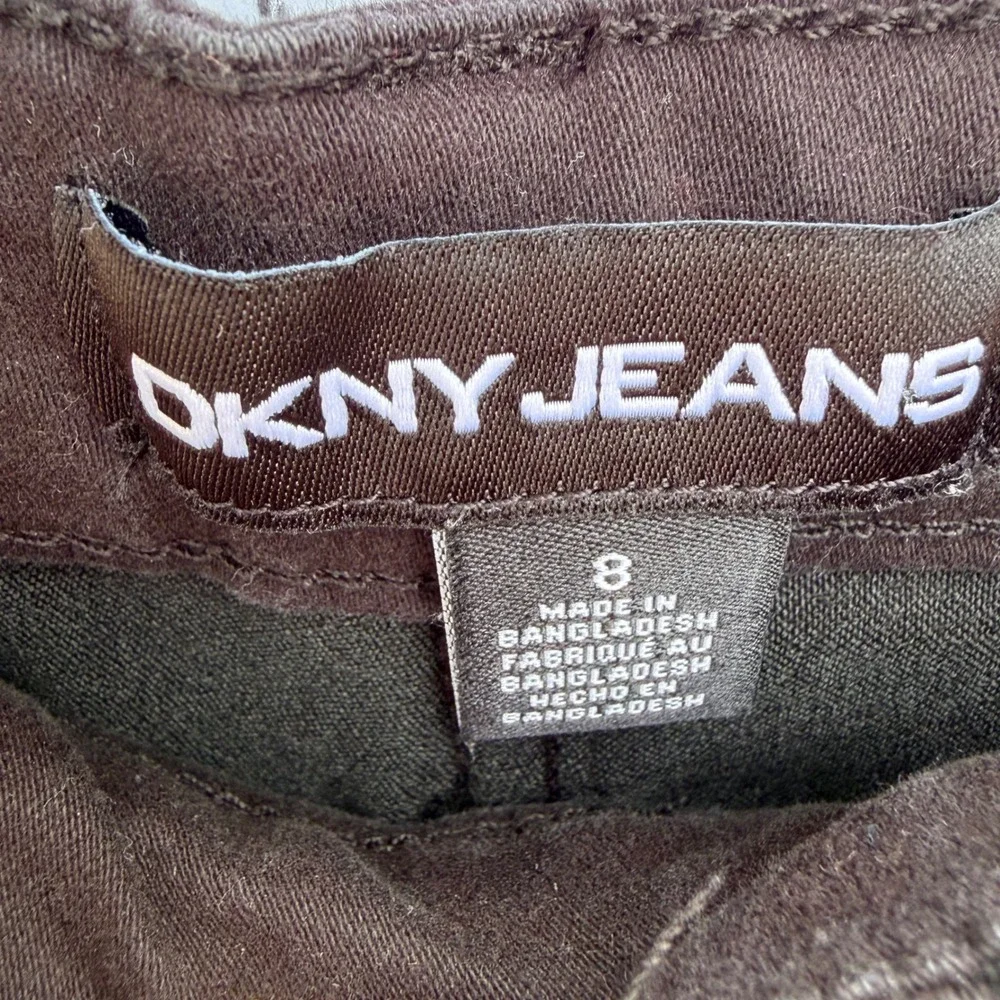 DKNY Jeans Womens Black Bermuda Denim Shorts Cuffed‎ Size 8 DJECD00012